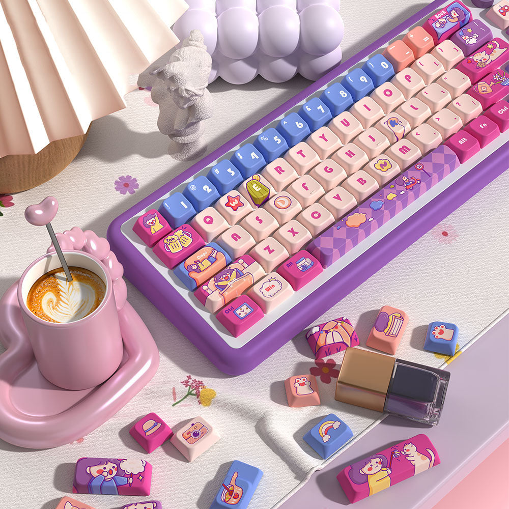 Weekend Time Theme Keycap Set for Mechanical Keyboards