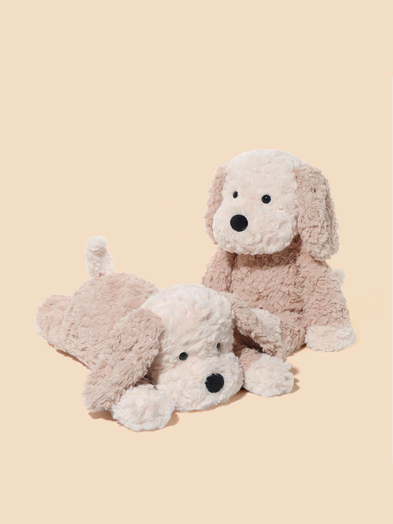 Beige Floppy Ear Dog Plush Toy