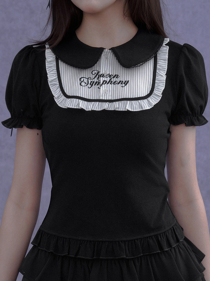 Gothic Ruffle Series Top Skirt
