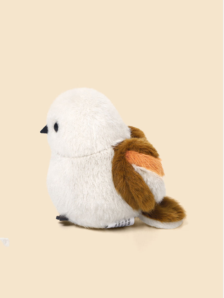White Titmouse Bird Plush Toy