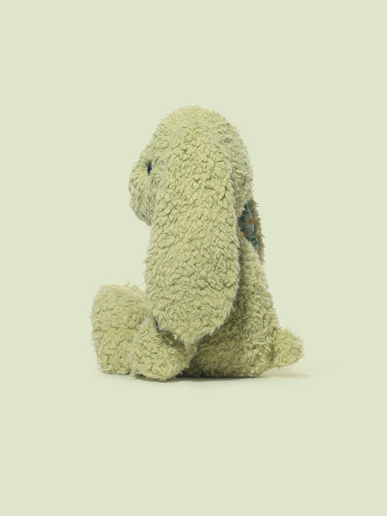 Green Floral Ear Bunny Plush Toy