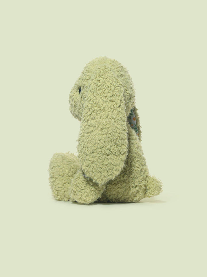 Green Floral Ear Bunny Plush Toy