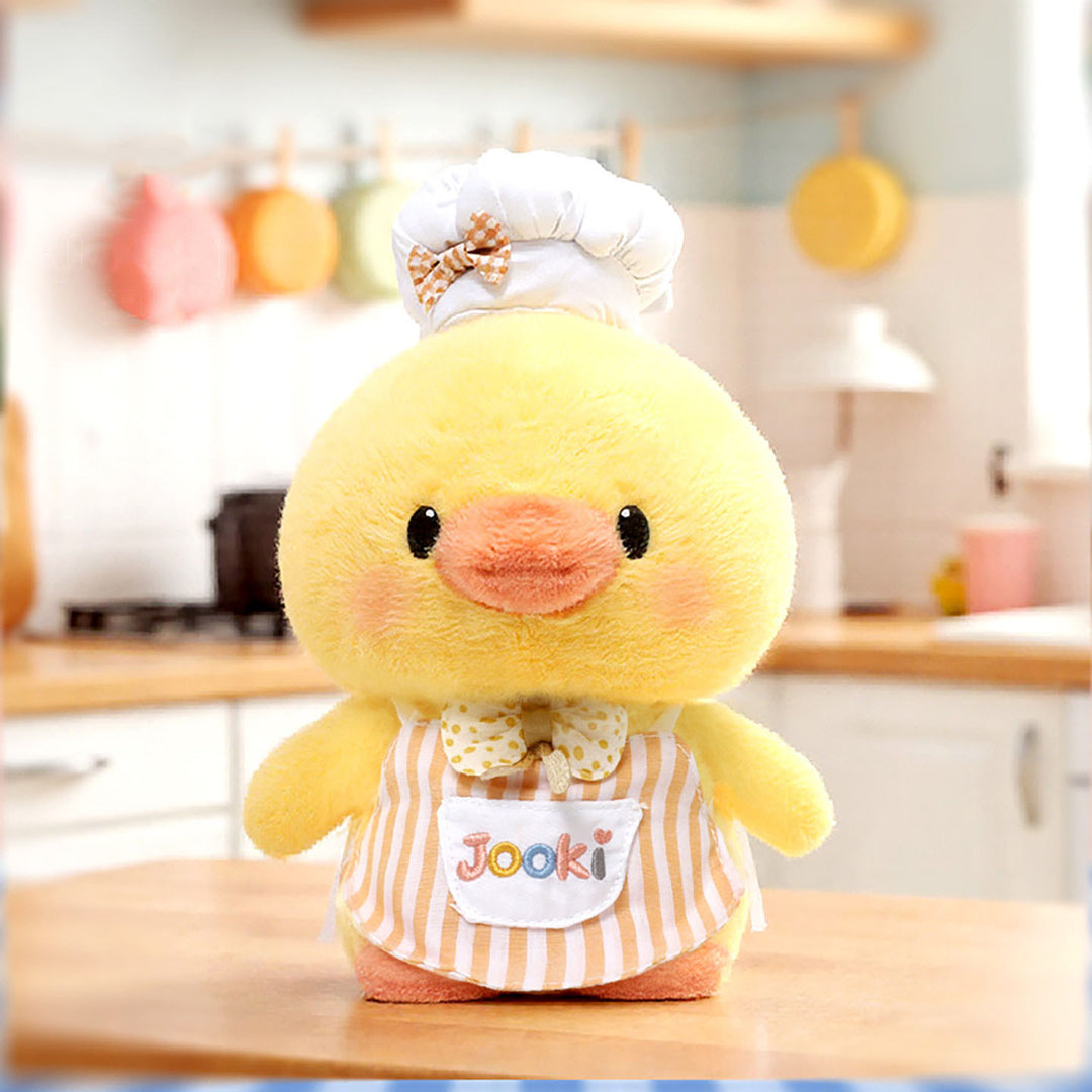 Yellow Chef Duck Plush Toy