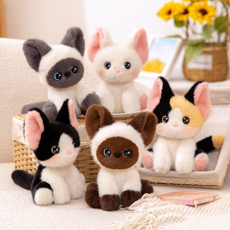 Cute Cat Plush Companion Doll Decorative Toy