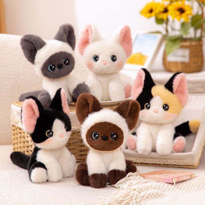 Cute Cat Plush Companion Doll Decorative Toy