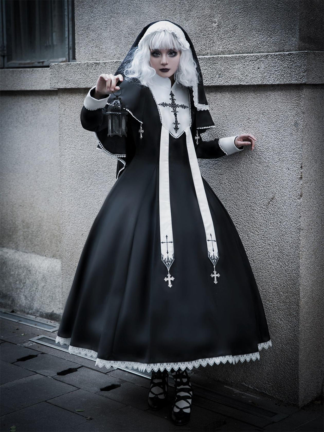 Nun Goth Black Lolita Dress