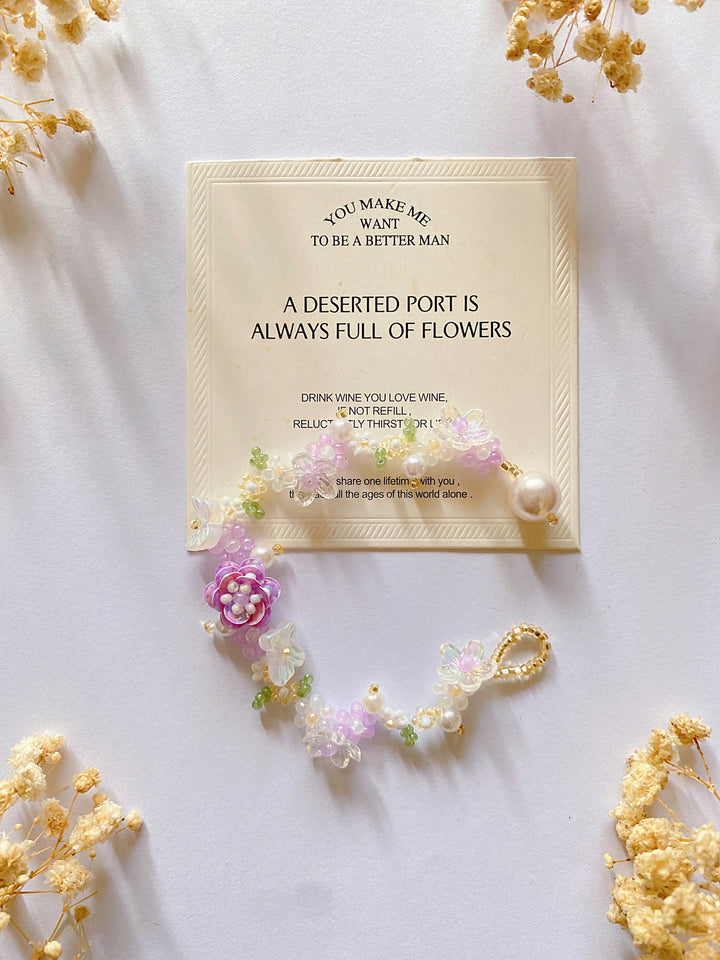 Flower Beaded Bracelet