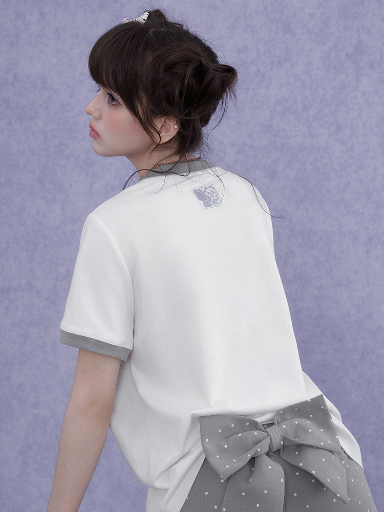 So Magnetic Pastel Ringer T-shirt