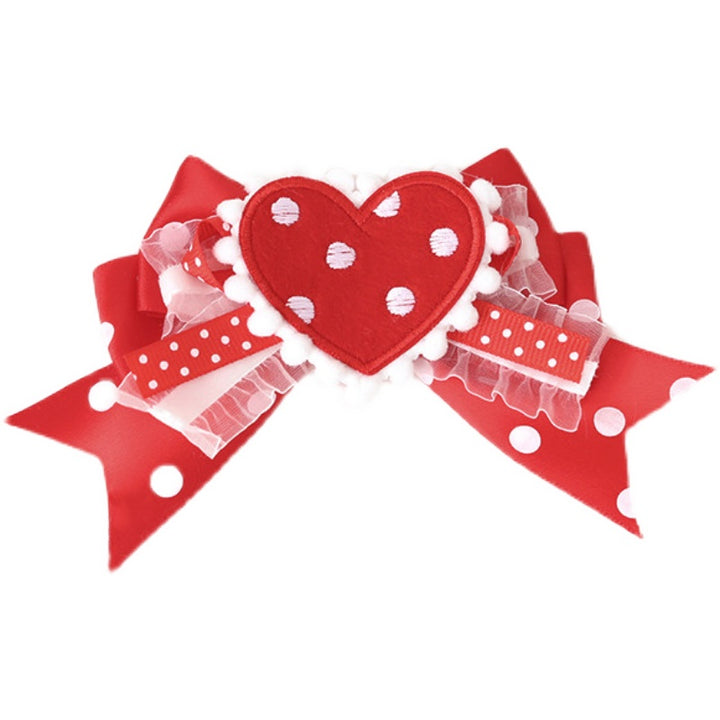 Red Polka Dot Strawberry Hair Clip