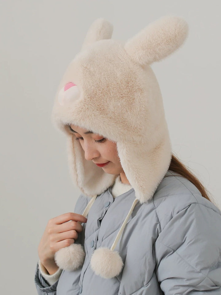 Lovely Bunny Ear Plush Hat