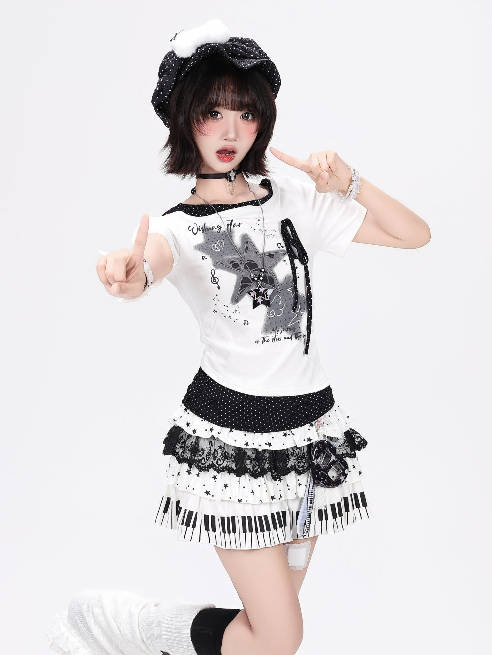 Ribbon Wishing Star Graphic Tee