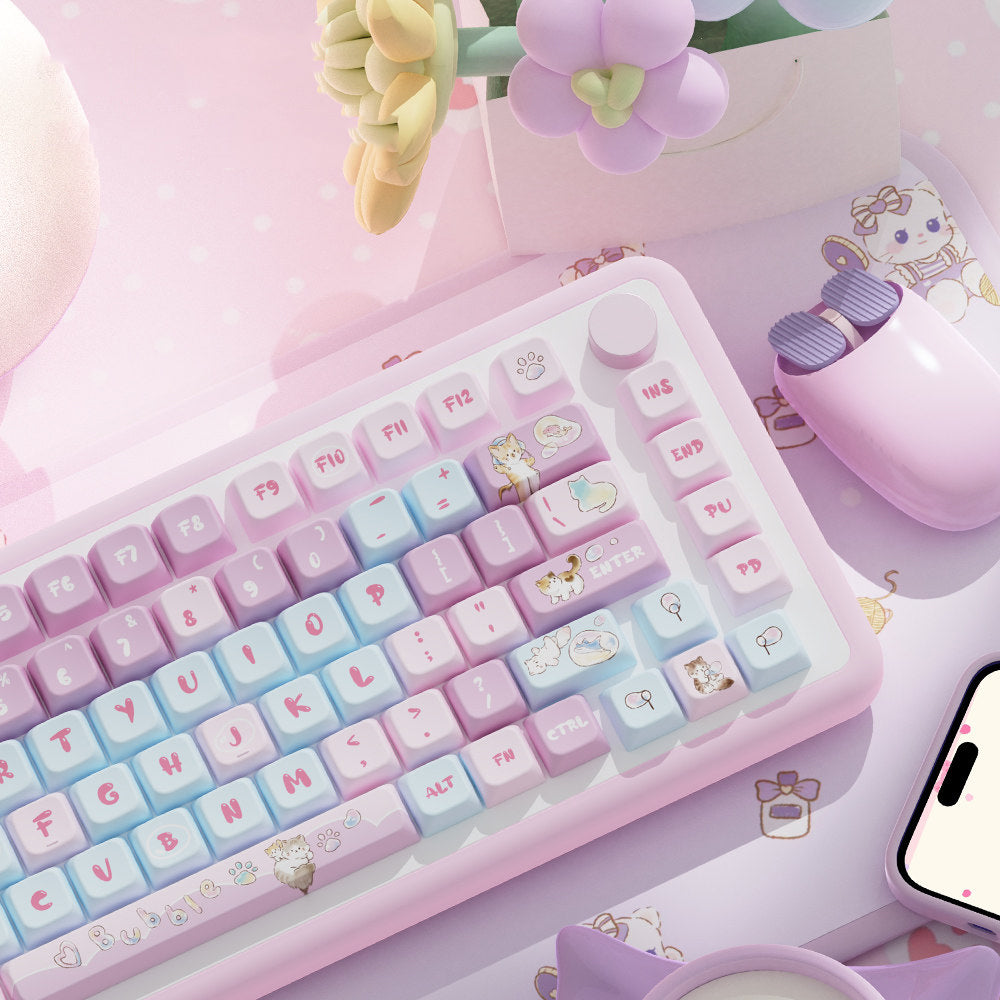 Cute Bubble Cat Keycap for Mechanical Keyboards