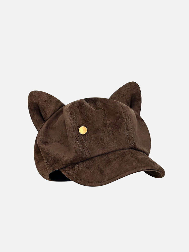Cute Brown Animal Ear Caps