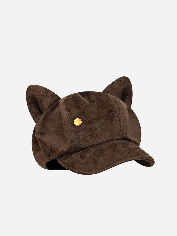 Cute Brown Animal Ear Caps