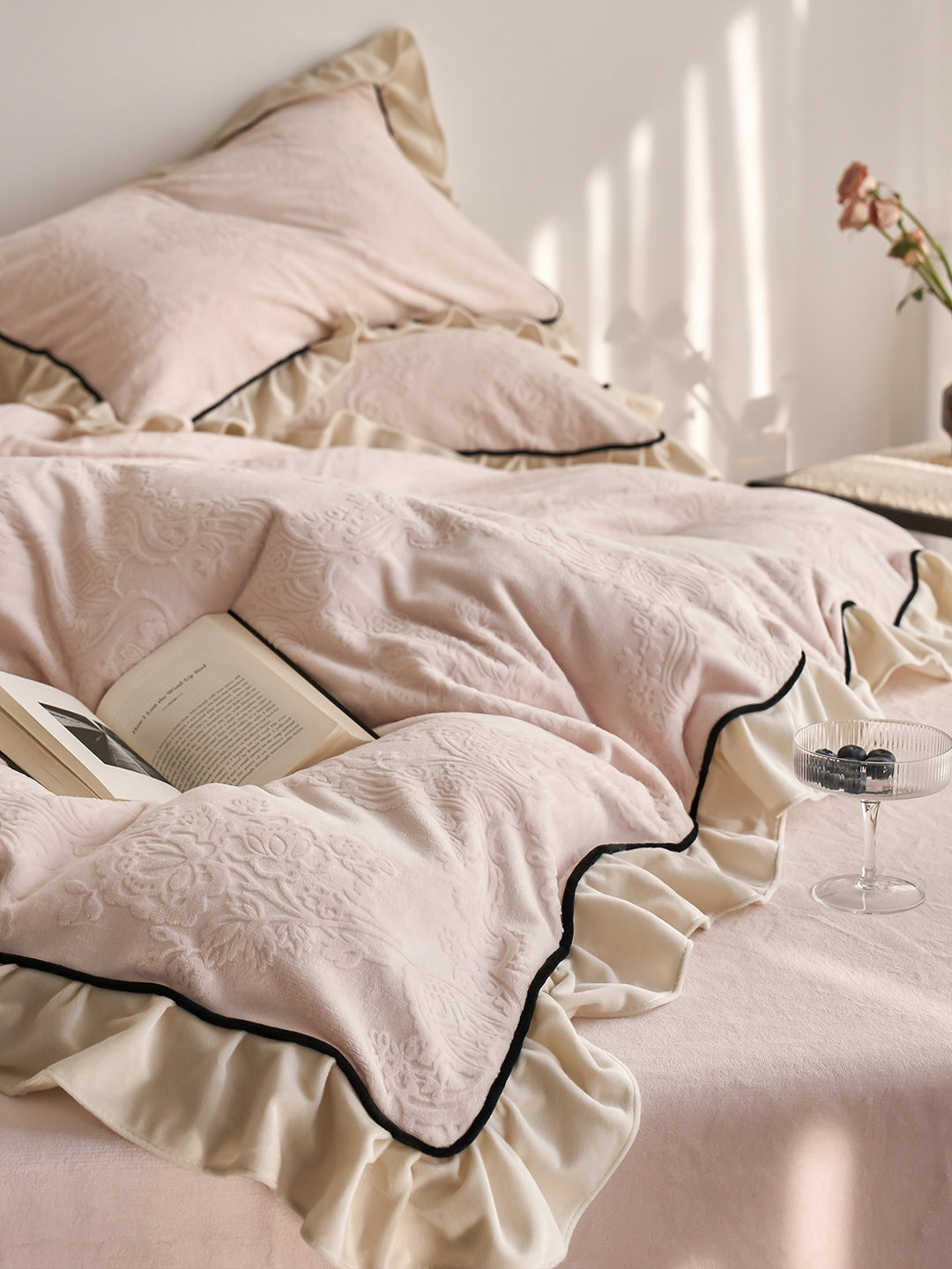 Cozy European Textured Thick Bedding Set