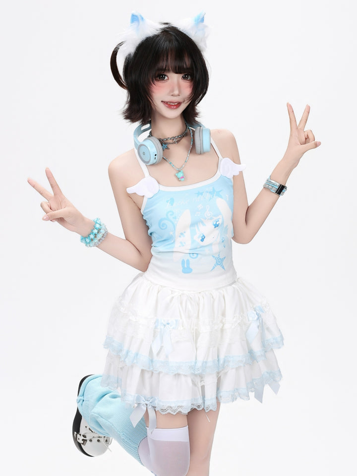 Pastel Blue Angel Wing Camisole