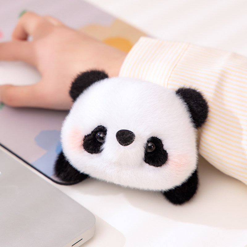Cute Animal Plush Hand Puppet Desk Wrist Rest Doll