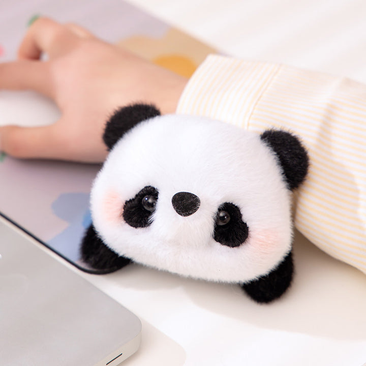 Cute Animal Plush Hand Puppet Desk Wrist Rest Doll