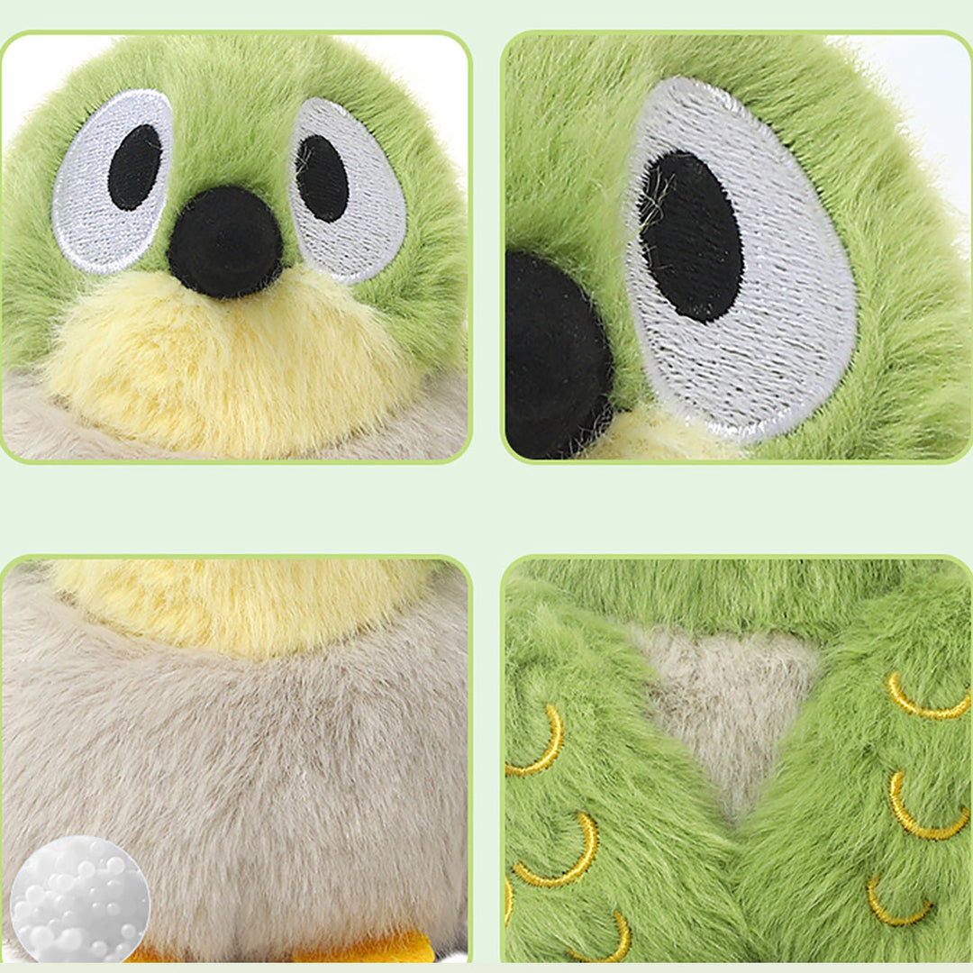 Green White Eye Bird Plush Toy