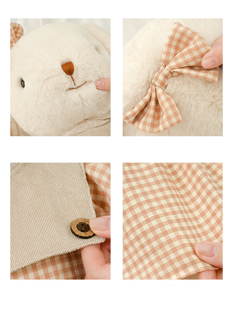 Cute Pastoral Long-Eared Stuffed Bunny Plush