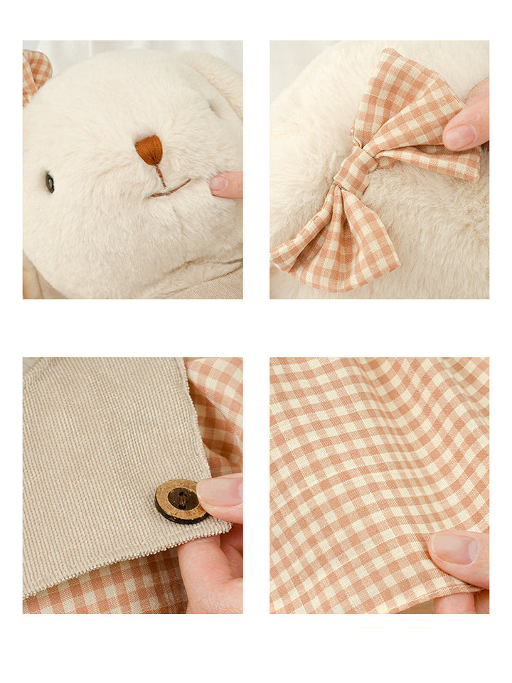 Cute Pastoral Long-Eared Stuffed Bunny Plush