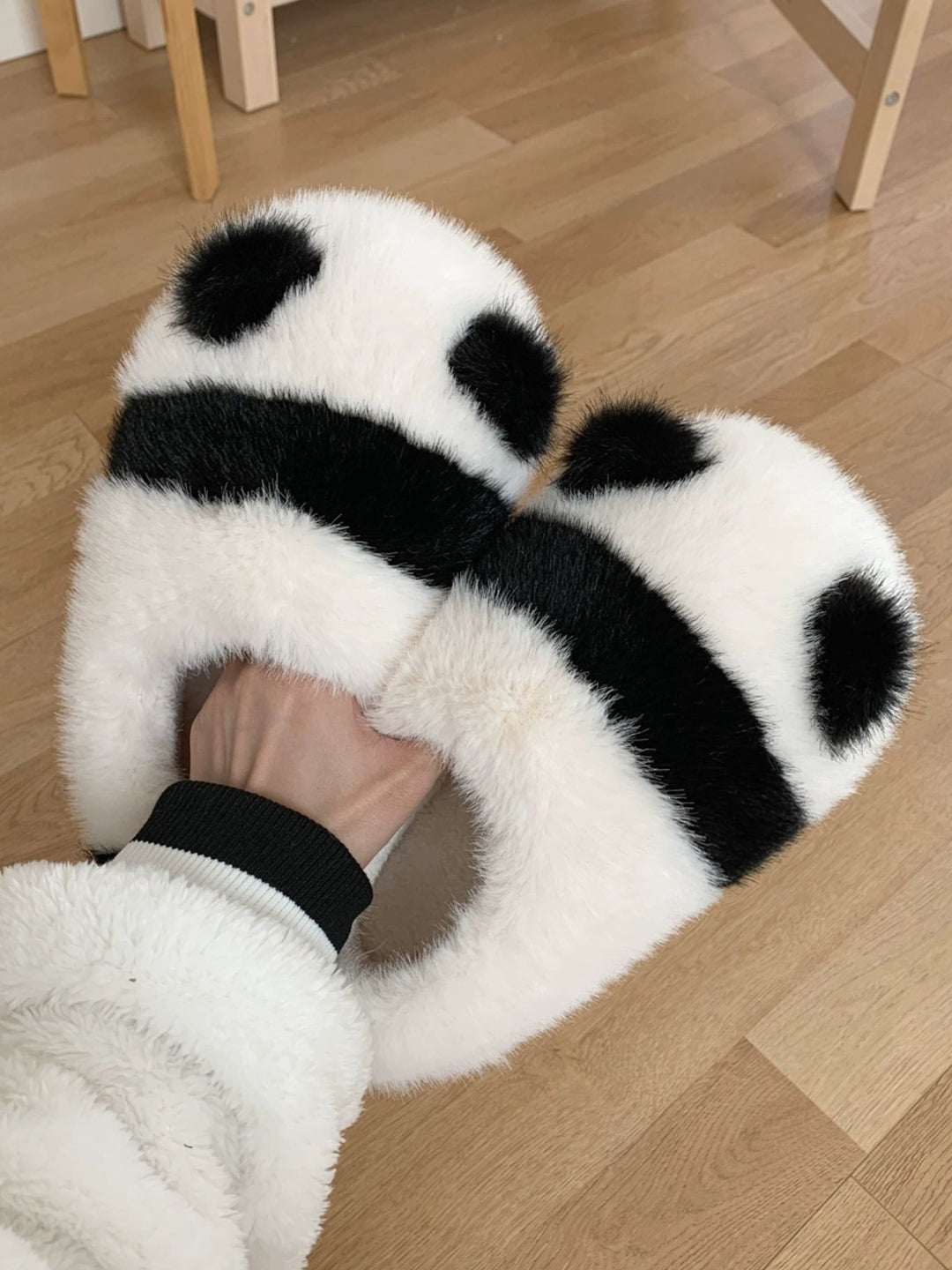 Lovely Panda Plush Slippers