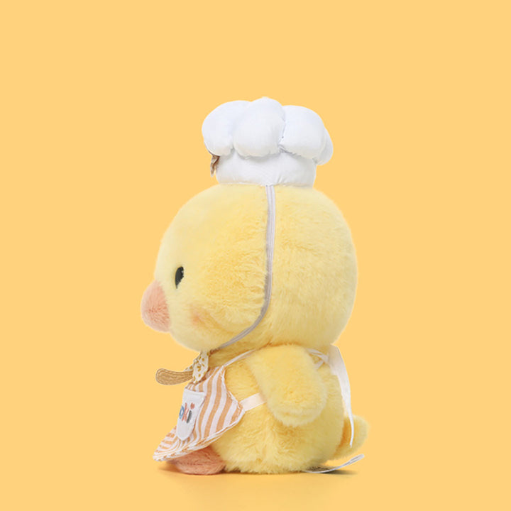 Yellow Chef Duck Plush Toy