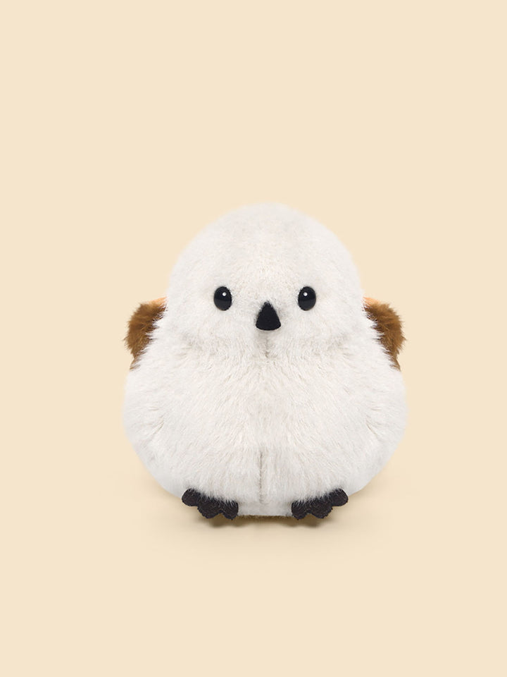 White Titmouse Bird Plush Toy
