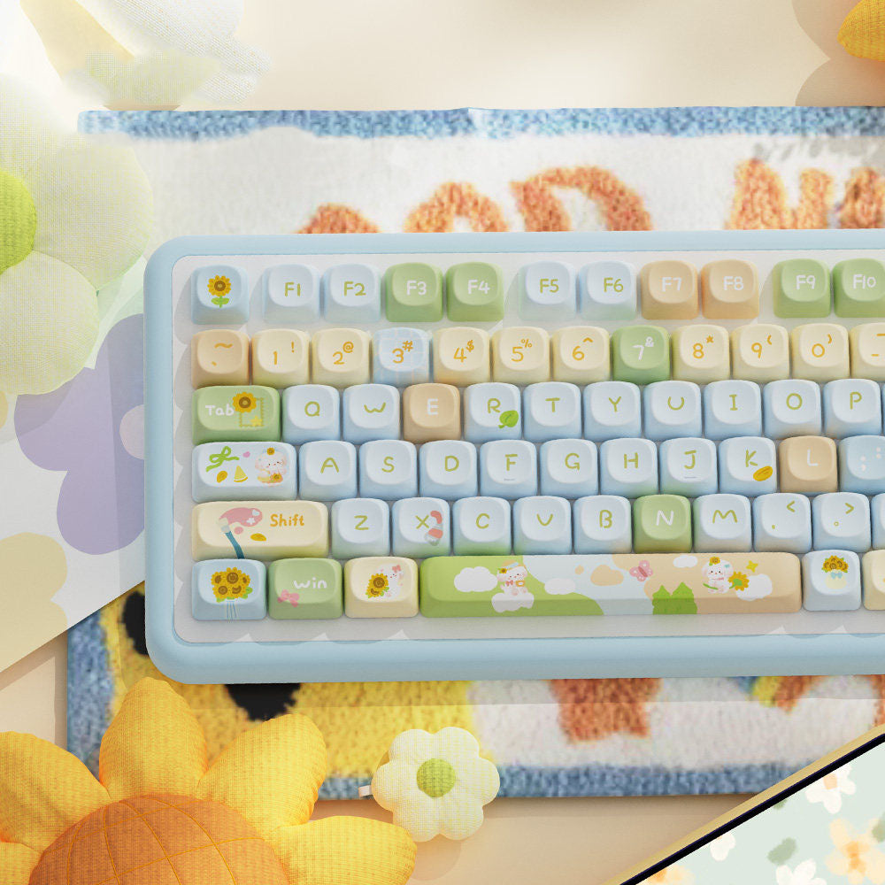 Sunflower Theme Keycaps for Mechanical Keyboards