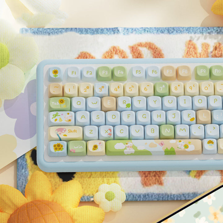 Sunflower Theme Keycaps for Mechanical Keyboards