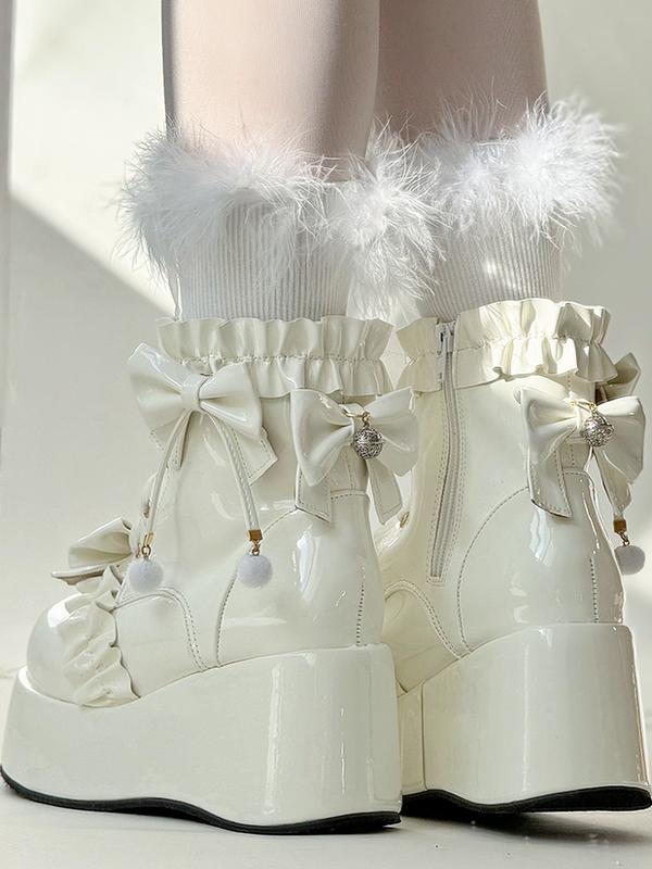 Lolita Platform Round-Toe Martin Boots