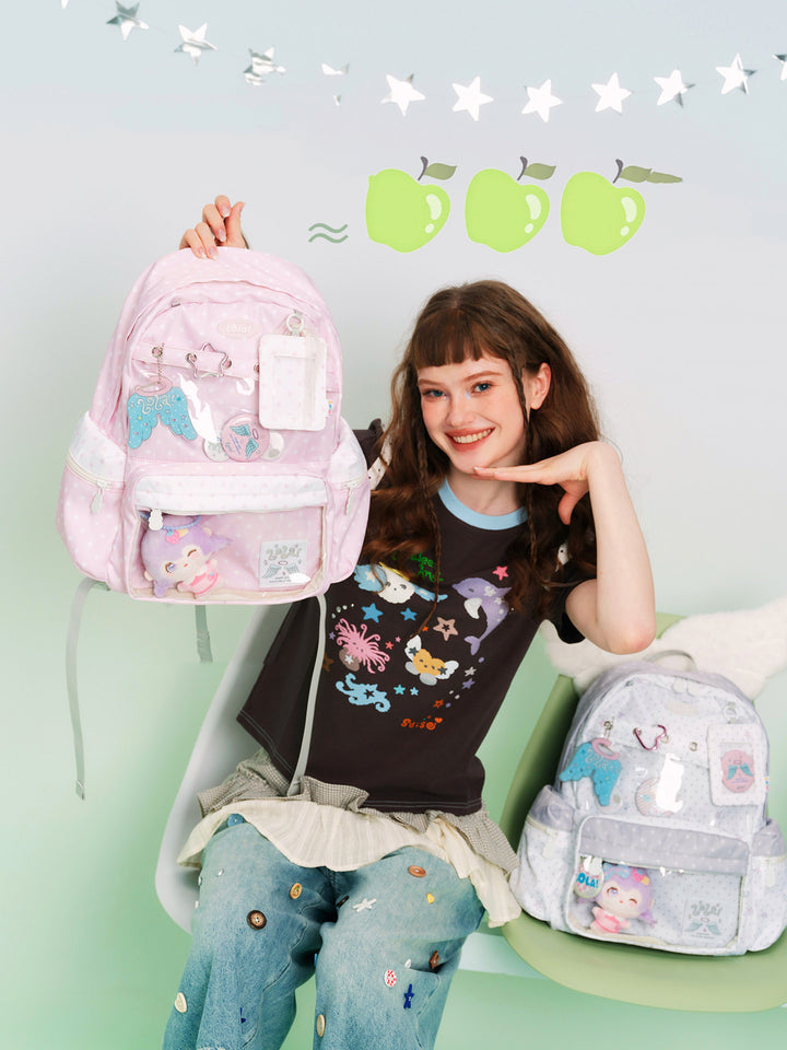 Star Clear Pocket Display Backpack