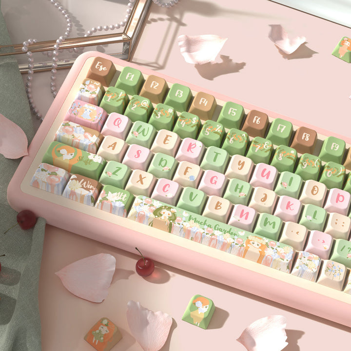 Mucha Garden Art Nouveau Keycaps for Mechanical Keyboards
