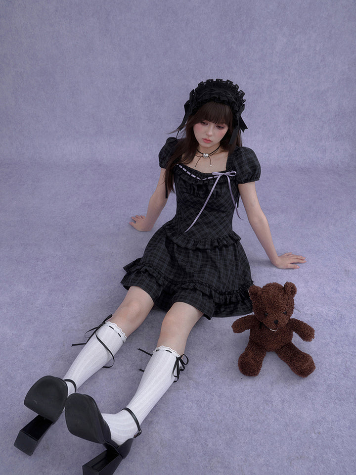 Gothic Plaid Series Dress