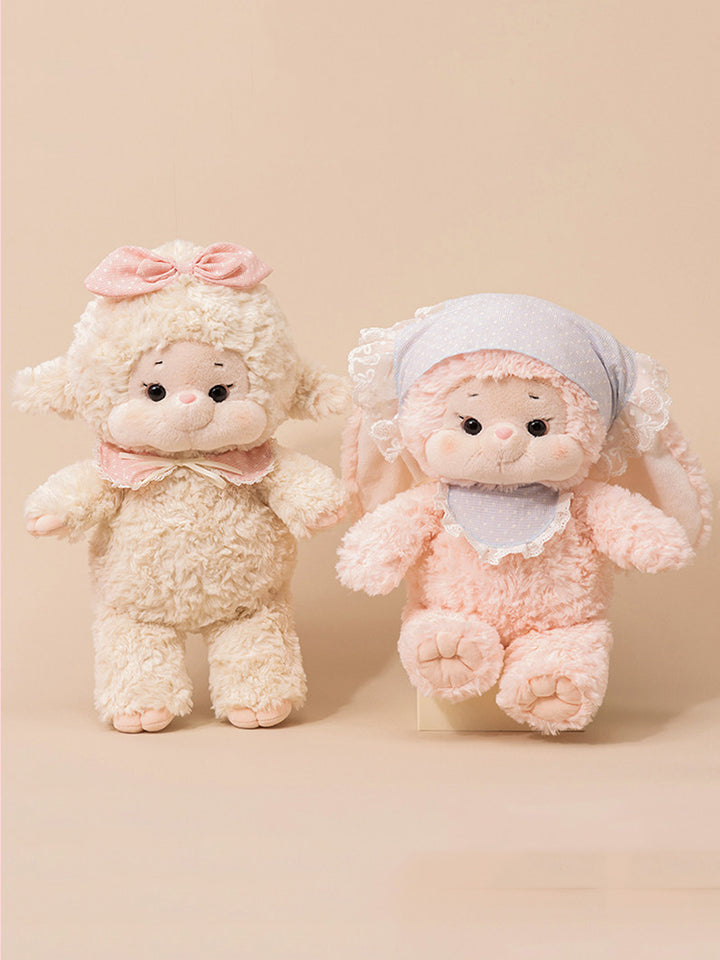 Lamb and Bunny Plush Doll Soft Stuffed Toy