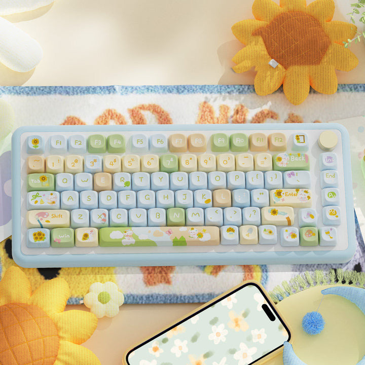 Sunflower Theme Keycaps for Mechanical Keyboards