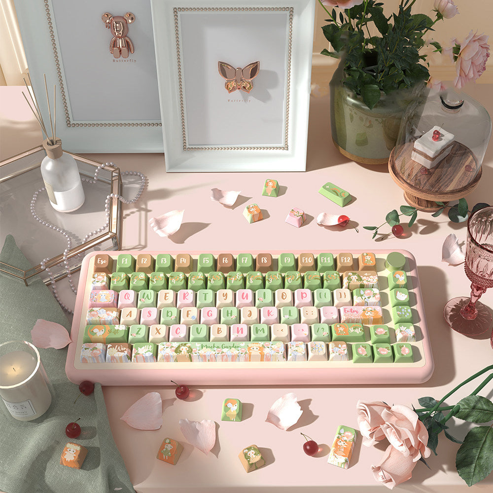 Mucha Garden Art Nouveau Keycaps for Mechanical Keyboards