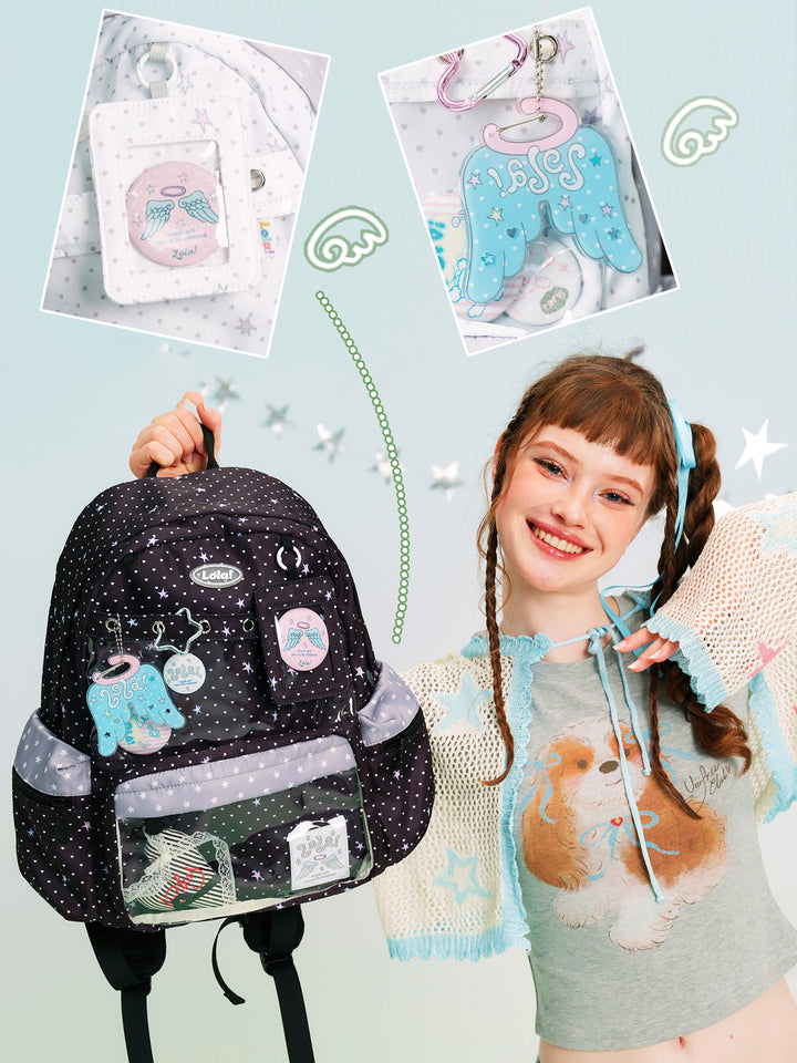 Star Clear Pocket Display Backpack