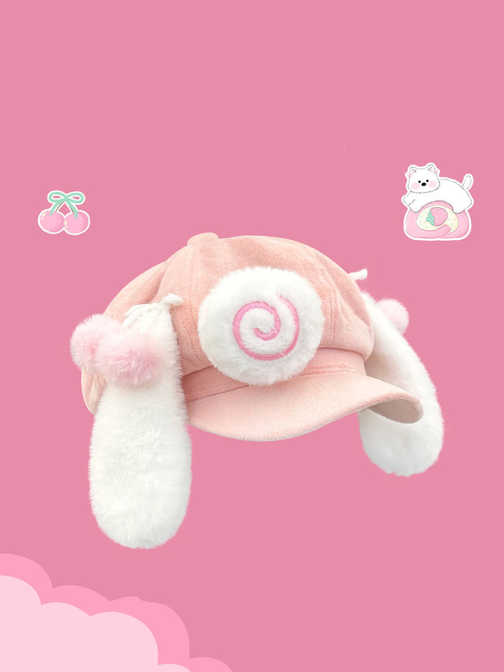 Cute Pink Anime Cat Ear Caps