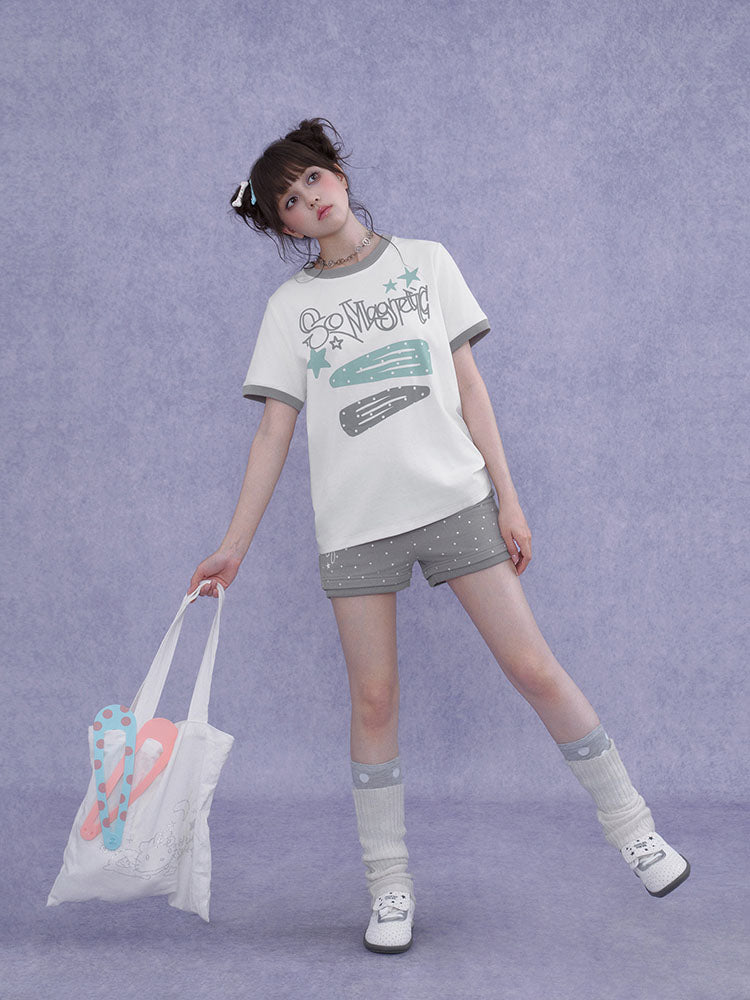 So Magnetic Pastel Ringer T-shirt