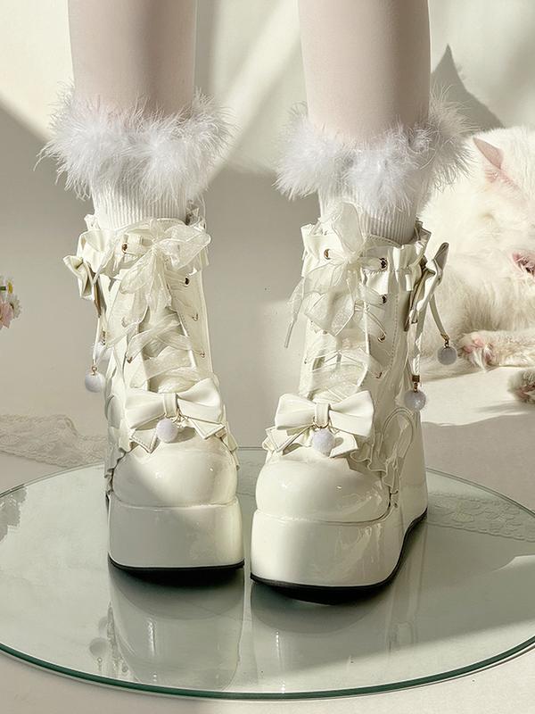 Lolita Platform Round-Toe Martin Boots