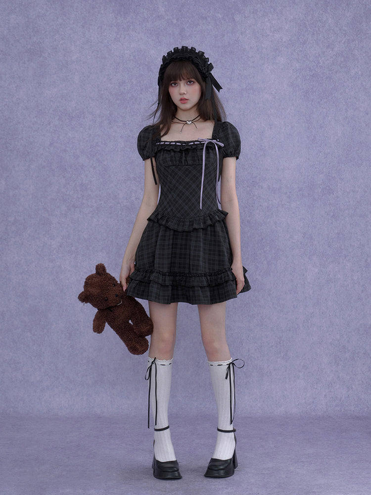 Gothic Plaid Series Dress