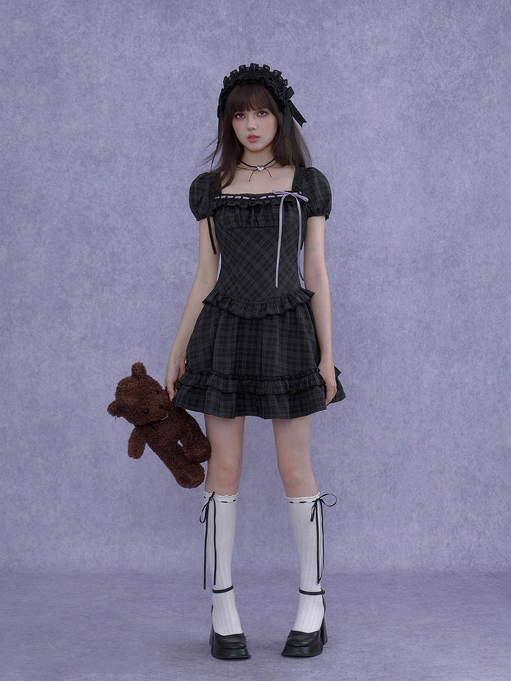 Gothic Plaid Series Dress
