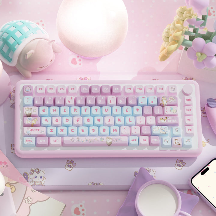 Cute Bubble Cat Keycap for Mechanical Keyboards