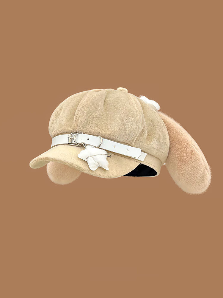 Cute Plush Bunny Ear Cap