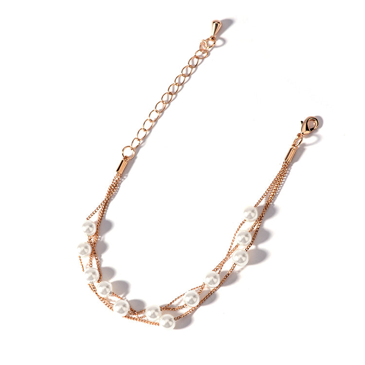 Triple Strand Pearl Bracelet