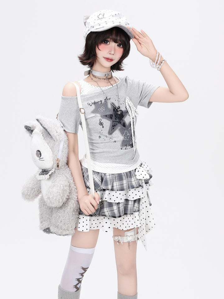 Ribbon Wishing Star Graphic Tee