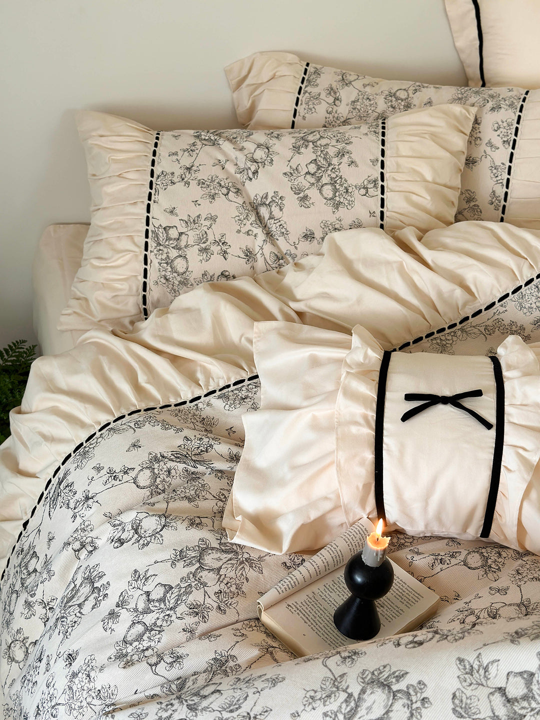 French Vintage Floral Cotton Bedding Set