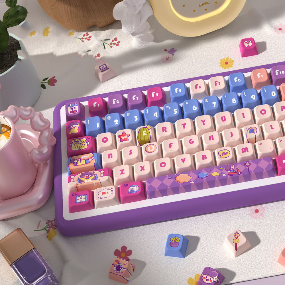 Weekend Time Theme Keycap Set for Mechanical Keyboards