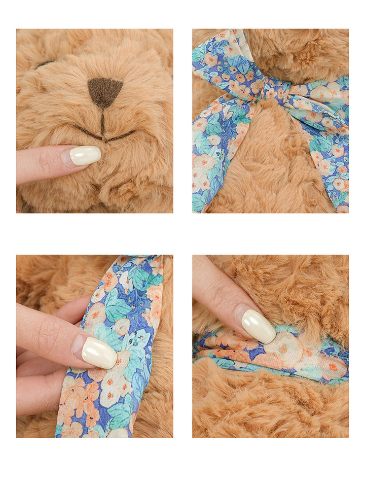 Cute Rose Plush Teddy Bear